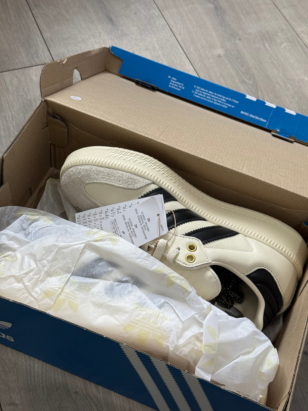 adidas Samba XLG White Black Gum Sneakers UK Size 7.5, US Size 8