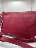 RADLEY Wood Street Deep Pink Soft Leather Med Crossbody Shoulder Bag Handbag VGC