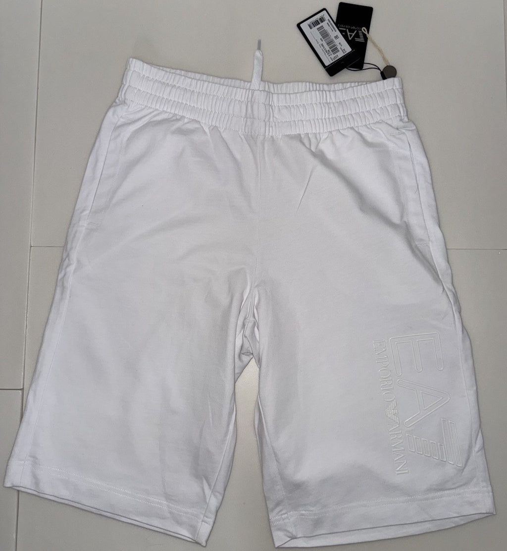 EA7 Emporio Armani Men's White Bermuda Shorts XS Drawstring Pockets0