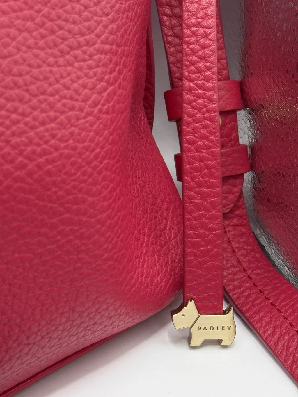 RADLEY Wood Street Deep Pink Soft Leather Med Crossbody Shoulder Bag Handbag VGC