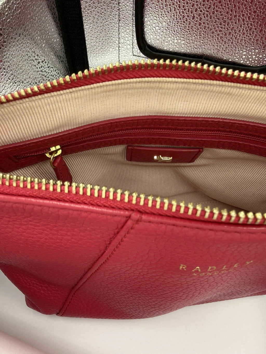 RADLEY Wood Street Deep Pink Soft Leather Med Crossbody Shoulder Bag Handbag VGC