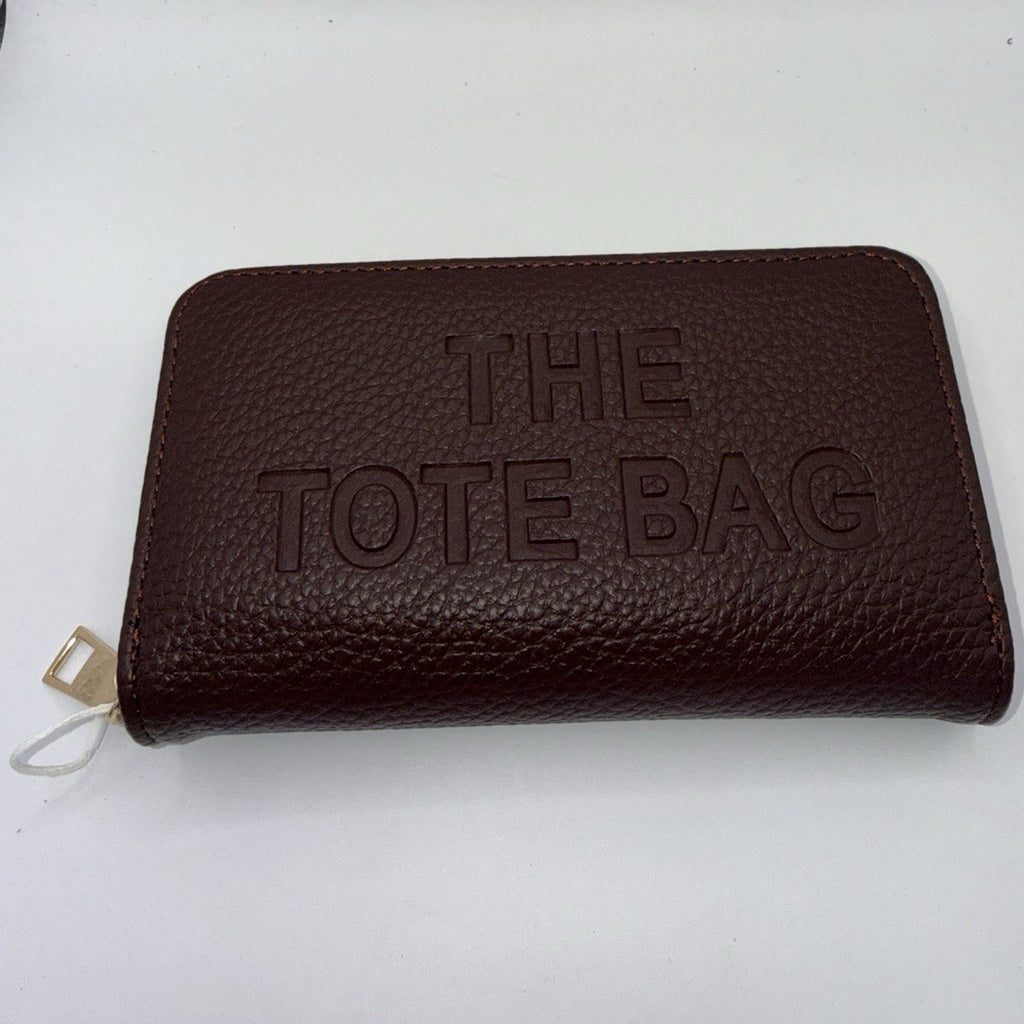 JAMIE Brown Faux Leather Women’s Zip-Around Wallet “THE TOTE BAG”0