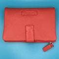 Radley London Heritage Dog Small Bifold Wallet in Red Pebbled Leather0