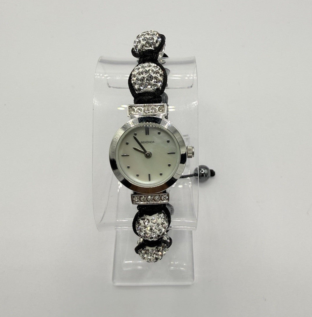 Sekonda Women's Quartz Analogue Dress Watch White Dial Cord Strap Box0