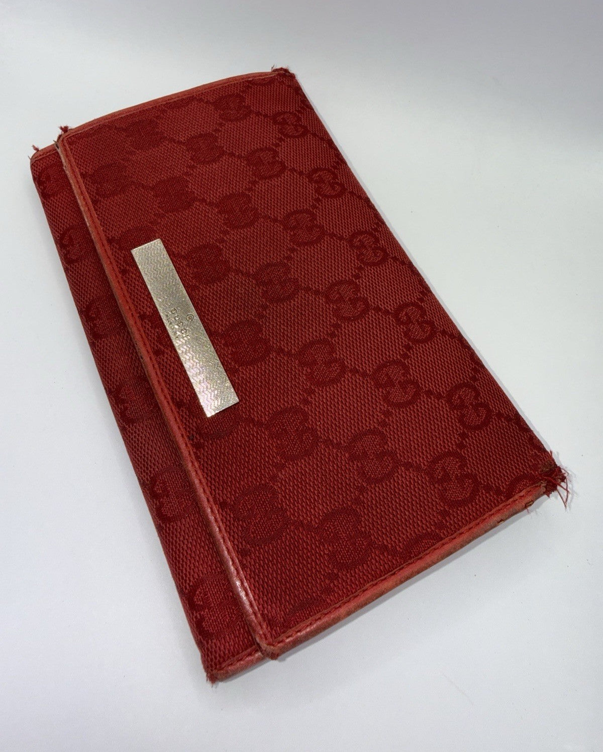 Gucci Red GG Canvas & Leather Women’s Wallet with Zip Coin Pocket, Credit Card0